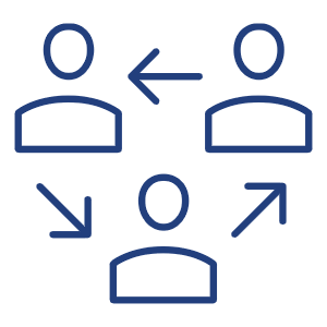 Icon Collaborative Dark Blue Icon Collaborative Dark Blue