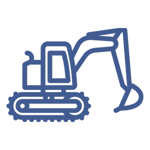 Icon Excavation Blue Medium
